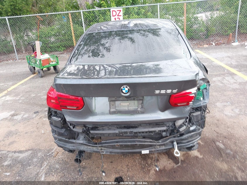2017 BMW 3er VIN WBA8E5C56HK388728 IAAI salvage auction — REAR END, Salvage Title, sold $2,050 on 2026-07-29 (photo 6)