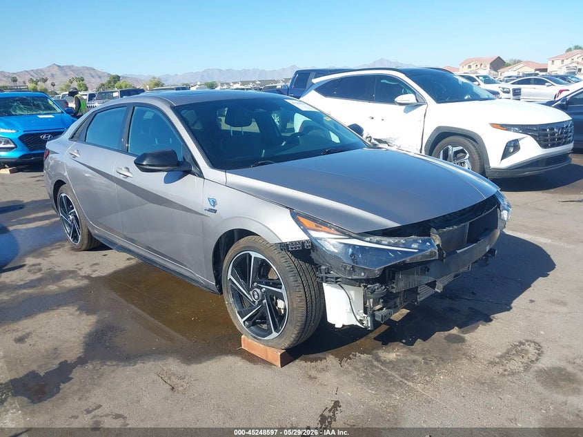 2021 Hyundai Elantra VIN KMHLR4AF0MU179941 IAAI salvage auction — LEFT FRONT, Salvage Title, sold $3,050 on 2026-07-21 (photo 1)