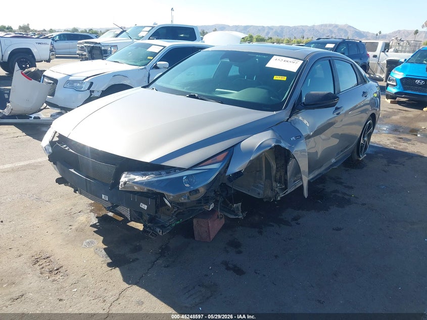 2021 Hyundai Elantra VIN KMHLR4AF0MU179941 IAAI salvage auction — LEFT FRONT, Salvage Title, sold $3,050 on 2026-07-21 (photo 2)