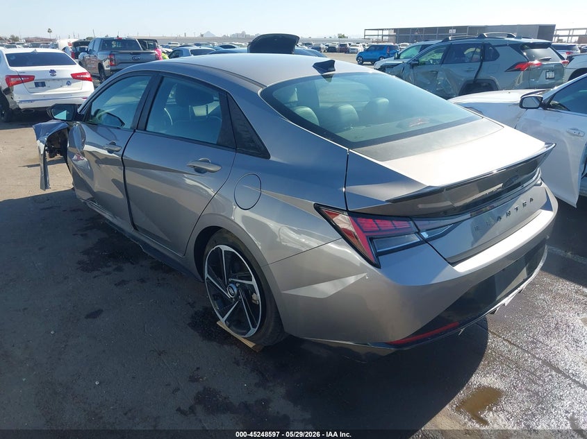 2021 Hyundai Elantra VIN KMHLR4AF0MU179941 IAAI salvage auction — LEFT FRONT, Salvage Title, sold $3,050 on 2026-07-21 (photo 3)