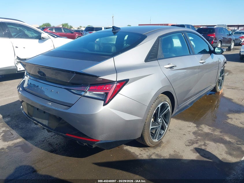 2021 Hyundai Elantra VIN KMHLR4AF0MU179941 IAAI salvage auction — LEFT FRONT, Salvage Title, sold $3,050 on 2026-07-21 (photo 4)