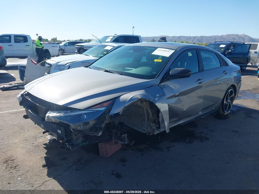 2021 Hyundai Elantra VIN KMHLR4AF0MU179941 IAAI salvage auction — LEFT FRONT, Salvage Title, sold $3,050 on 2026-07-21 (photo 6)
