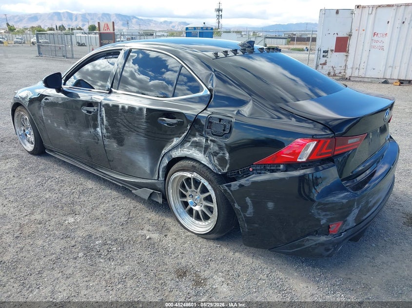 2014 Lexus Is VIN JTHBF1D27E5008727 IAAI salvage auction — LEFT SIDE, Salvage Title, sold $3,550 on 2026-07-09 (photo 3)