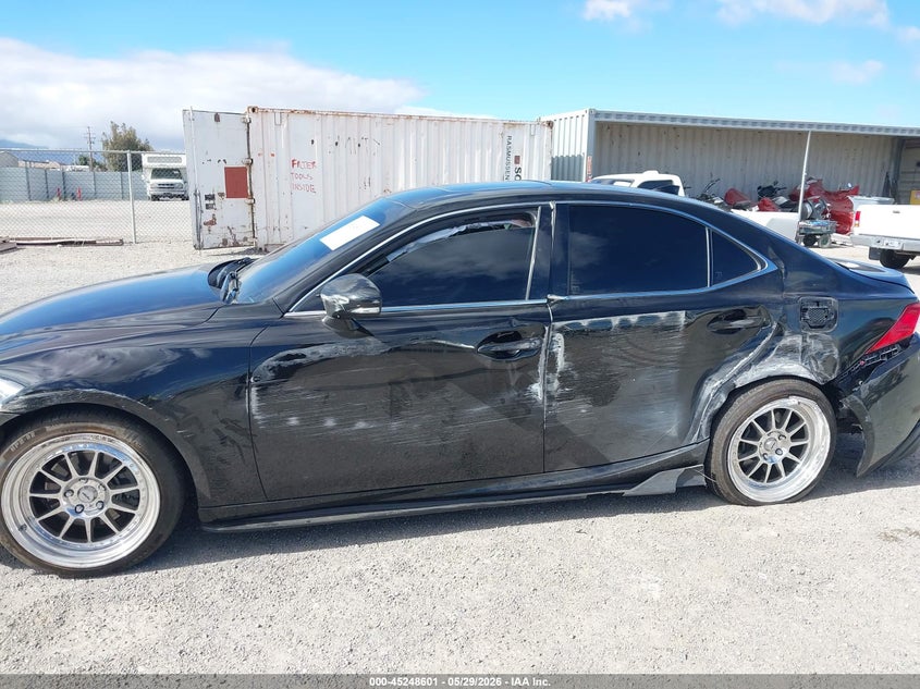 2014 Lexus Is VIN JTHBF1D27E5008727 IAAI salvage auction — LEFT SIDE, Salvage Title, sold $3,550 on 2026-07-09 (photo 6)