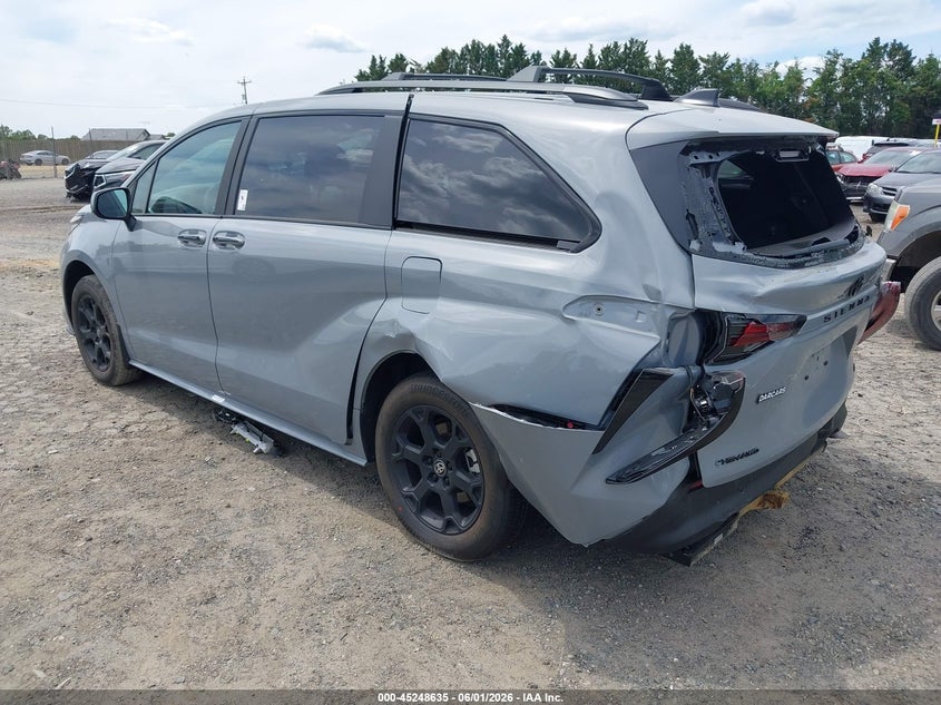 2025 Toyota Sienna VIN 5TDCSKFC8SS201682 IAAI salvage auction — REAR END, Salvage (Virginia), sold $17,000 on 2026-07-30 (photo 3)