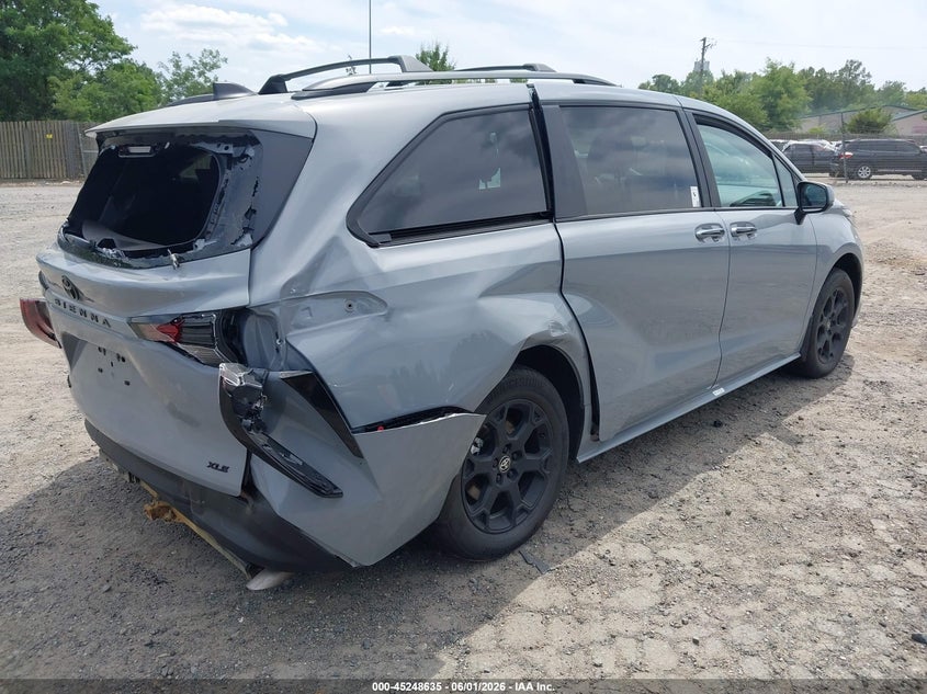 2025 Toyota Sienna VIN 5TDCSKFC8SS201682 IAAI salvage auction — REAR END, Salvage (Virginia), sold $17,000 on 2026-07-30 (photo 4)
