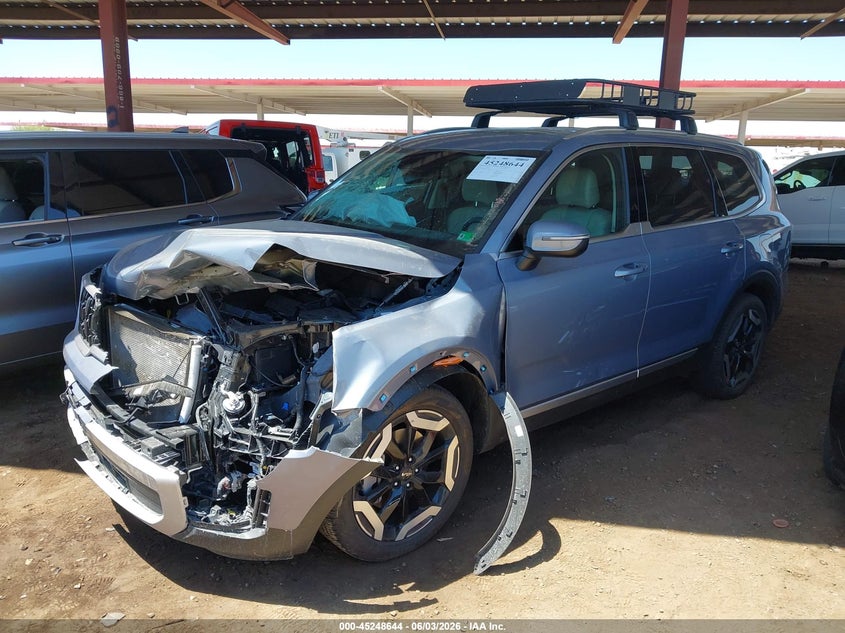 2025 Kia Telluride VIN 5XYP34GC1SG645041 IAAI salvage auction — FRONT END, Salvage Title, sold $10,700 on 2026-07-28 (photo 2)