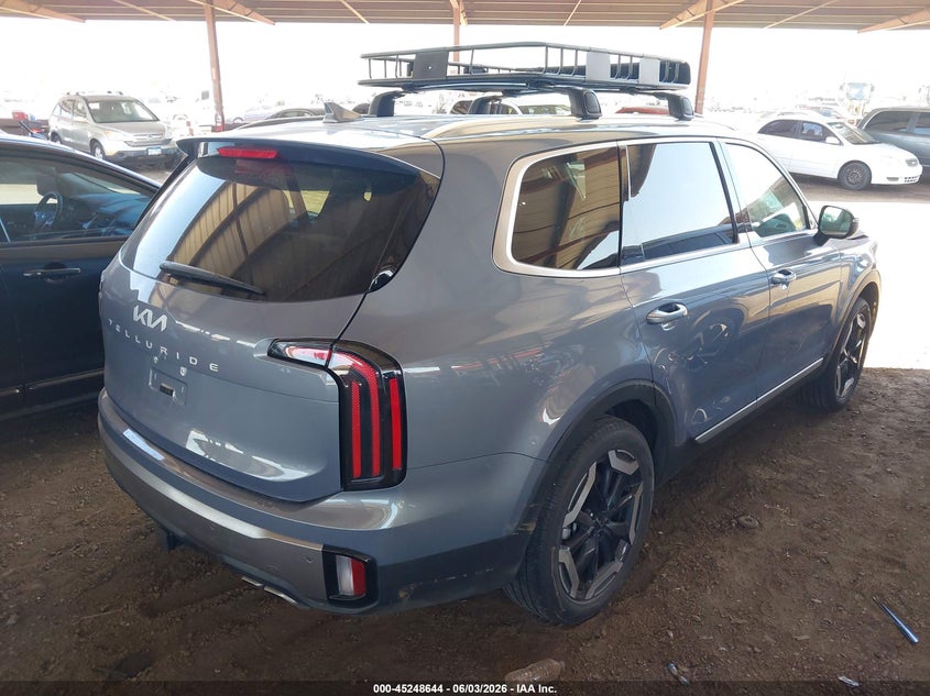 2025 Kia Telluride VIN 5XYP34GC1SG645041 IAAI salvage auction — FRONT END, Salvage Title, sold $10,700 on 2026-07-28 (photo 4)