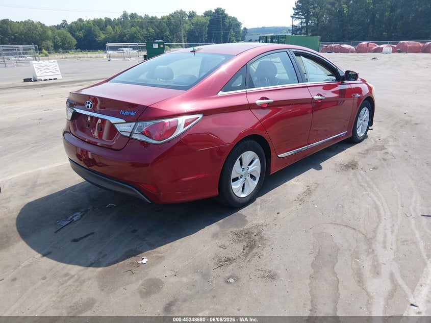 2014 Hyundai Sonata VIN KMHEC4A40EA117774 IAAI salvage auction — LEFT SIDE, Salvage Title, sold $1,300 on 2026-07-15 (photo 4)