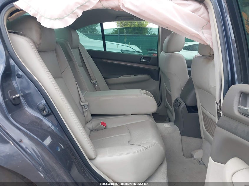 2012 Infiniti G VIN JN1CV6AP5CM934586 IAAI salvage auction — ALL OVER, Salvage Title, sold $325 on 2026-07-06 (photo 8)