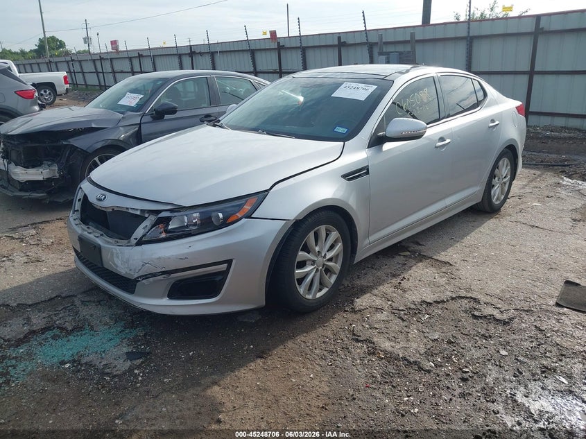 2014 Kia Optima VIN 5XXGN4A77EG342781 IAAI salvage auction — FRONT END, Salvage Title, sold $1,300 on 2026-07-10 (photo 2)