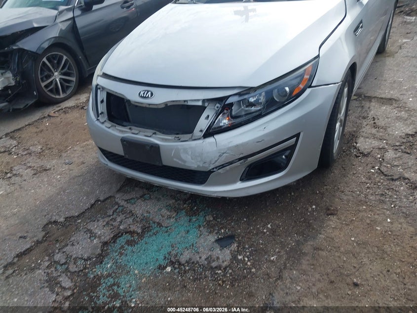 2014 Kia Optima VIN 5XXGN4A77EG342781 IAAI salvage auction — FRONT END, Salvage Title, sold $1,300 on 2026-07-10 (photo 6)
