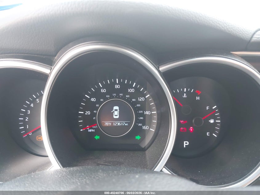 2014 Kia Optima VIN 5XXGN4A77EG342781 IAAI salvage auction — FRONT END, Salvage Title, sold $1,300 on 2026-07-10 (photo 7)