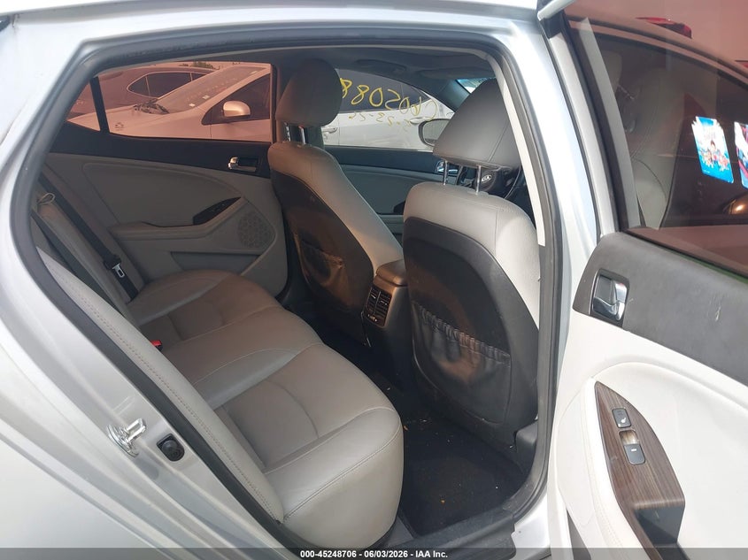 2014 Kia Optima VIN 5XXGN4A77EG342781 IAAI salvage auction — FRONT END, Salvage Title, sold $1,300 on 2026-07-10 (photo 8)
