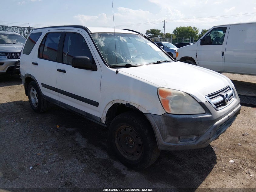 2002 Honda Cr-v VIN JHLRD68422C000205 IAAI salvage auction — LEFT REAR, Salvage (Kansas), sold $375 on 2026-07-17 (photo 1)