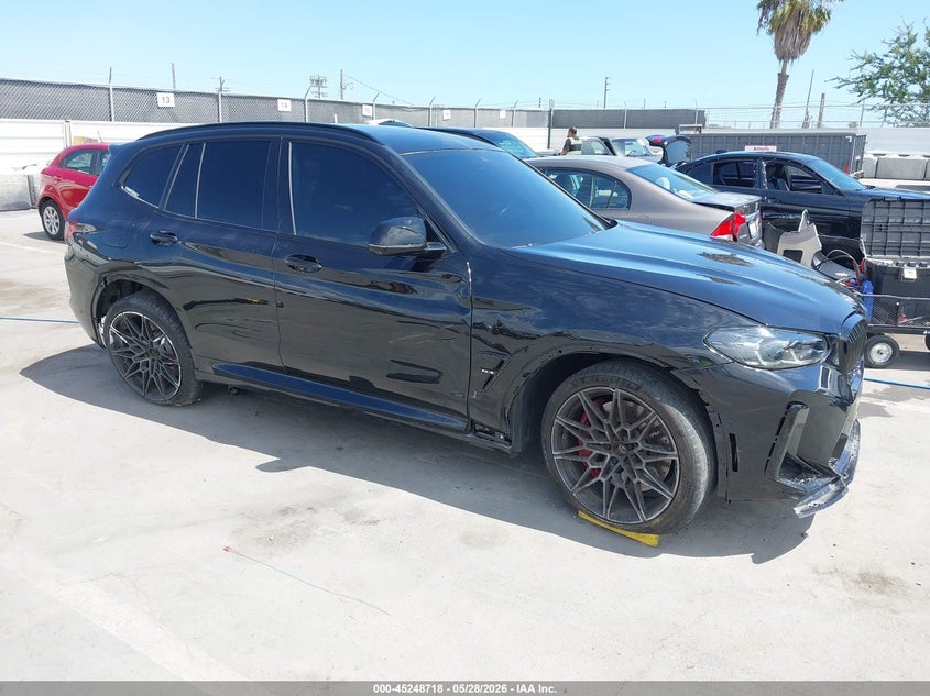 2023 BMW X3 m VIN 5YM13EC08P9R90428 IAAI salvage auction — REAR END, Clear - Dealer Only (California), sold $29,900 on 2026-07-08 (photo 1)