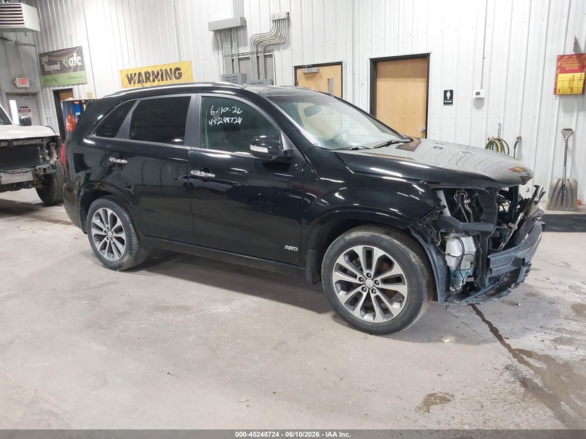 2014 Kia Sorento VIN 5XYKWDA79EG511735 IAAI salvage auction — FRONT END, Salvage (North Dakota), sold $2,375 on 2026-07-09 (photo 1)