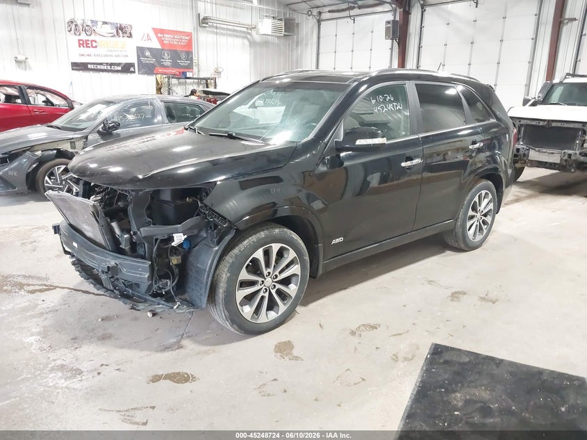 2014 Kia Sorento VIN 5XYKWDA79EG511735 IAAI salvage auction — FRONT END, Salvage (North Dakota), sold $2,375 on 2026-07-09 (photo 2)