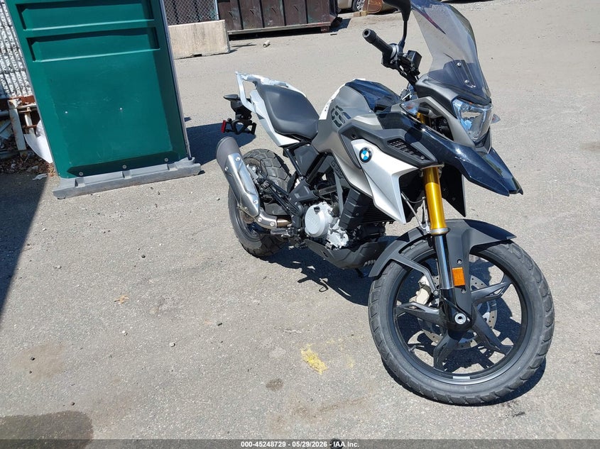 2020 BMW G 310 VIN WB30G1201LR827380 IAAI salvage auction — THEFT, Salvage Title, sold $1,100 on 2026-07-07 (photo 1)