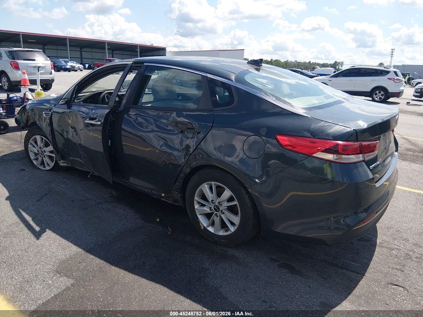 2016 Kia Optima VIN KNAGT4L37G5083908 IAAI salvage auction — LEFT SIDE, Salvage Title, sold $825 on 2026-07-15 (photo 3)