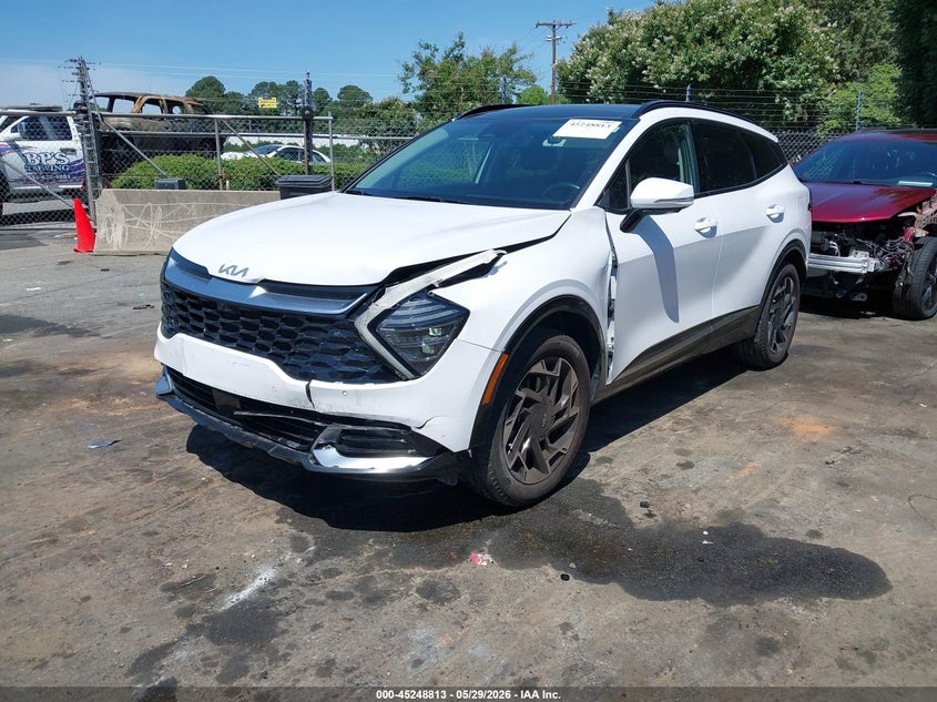 2024 Kia Sportage VIN 5XYK5CDF1RG229045 IAAI salvage auction — FRONT & REAR, Salvage Title, sold $10,600 on 2026-07-31 (photo 2)