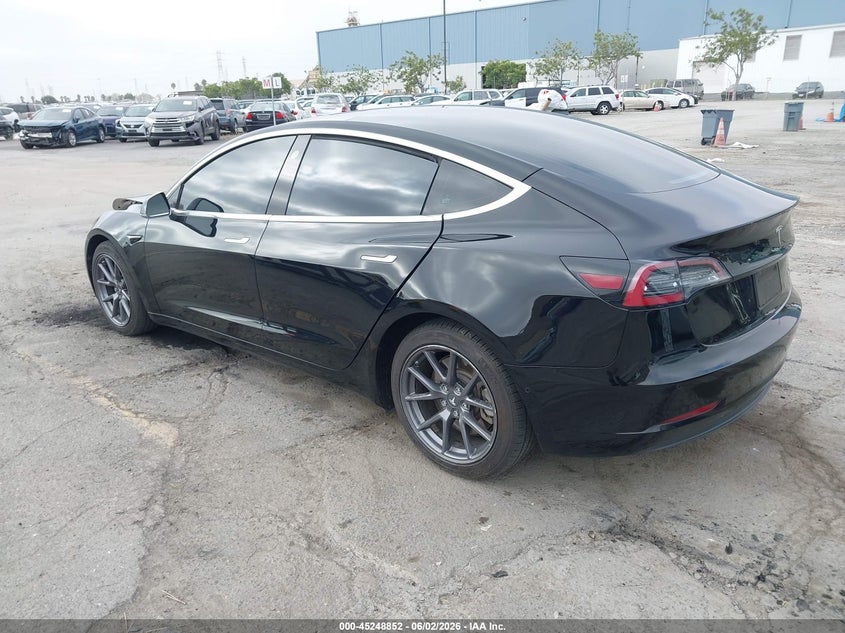 2020 Tesla Model 3 VIN 5YJ3E1EC9LF640706 IAAI salvage auction — RIGHT FRONT, Salvage Title, sold $7,750 on 2026-07-09 (photo 3)