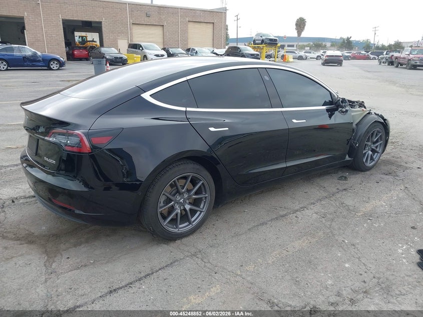 2020 Tesla Model 3 VIN 5YJ3E1EC9LF640706 IAAI salvage auction — RIGHT FRONT, Salvage Title, sold $7,750 on 2026-07-09 (photo 4)