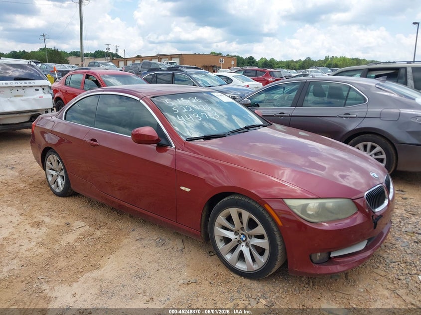 2011 BMW 3er VIN WBADW7C53BE443763 IAAI salvage auction — LEFT SIDE, Salvage (North Carolina), sold $625 on 2026-07-27 (photo 1)