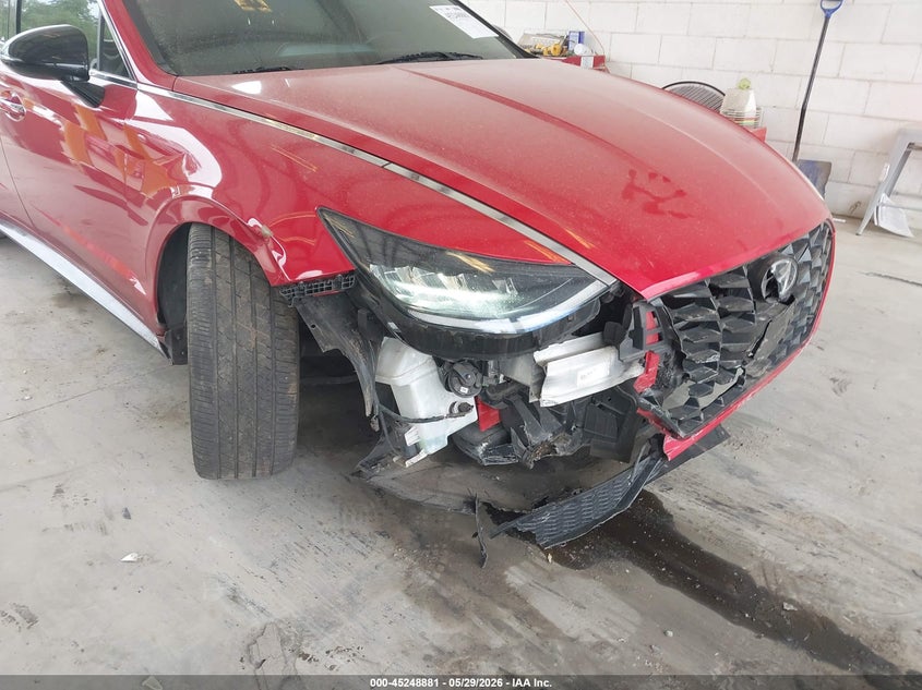 2021 Hyundai Sonata VIN 5NPEJ4J27MH092078 IAAI salvage auction — RIGHT FRONT, Salvage Title, sold $3,950 on 2026-07-08 (photo 6)