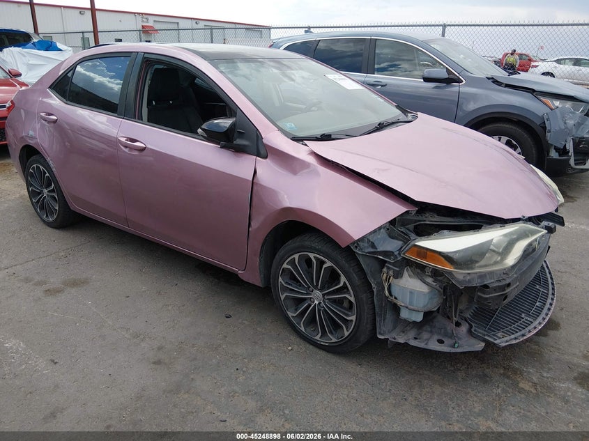 2016 Toyota Corolla VIN 5YFBURHE8GP523851 IAAI salvage auction — FRONT END, Original (Texas), sold $2,450 on 2026-07-15 (photo 1)