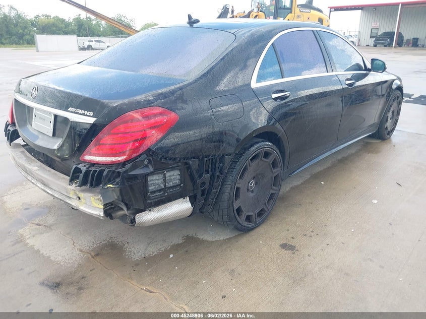 2014 Mercedes-benz S-klasse VIN WDDUG8CB7EA025428 IAAI salvage auction — REAR END, Salvage Title, sold $6,100 on 2026-07-10 (photo 4)