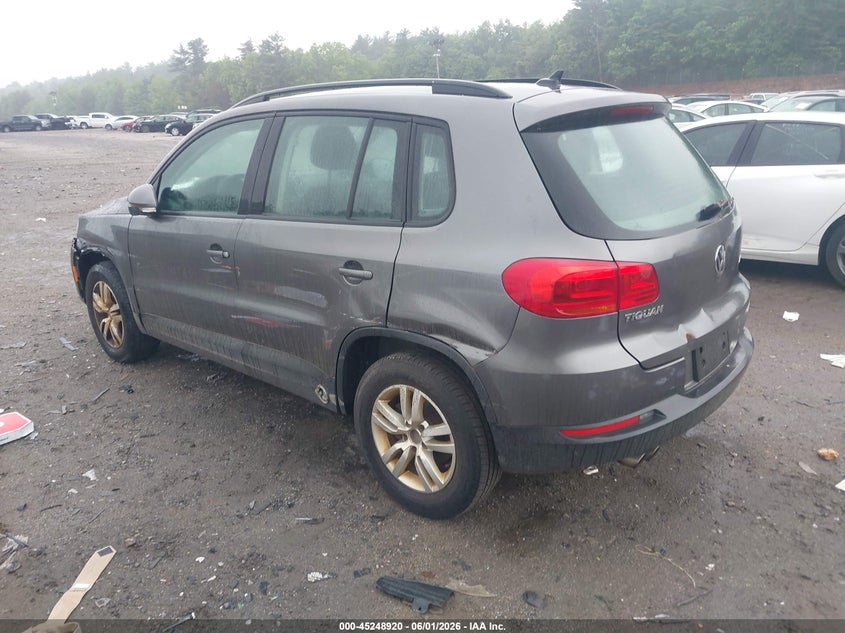 2015 Volkswagen Tiguan VIN WVGAV7AX0FW597288 IAAI salvage auction — LEFT FRONT, Salvage (Massachusetts), sold $425 on 2026-07-24 (photo 3)