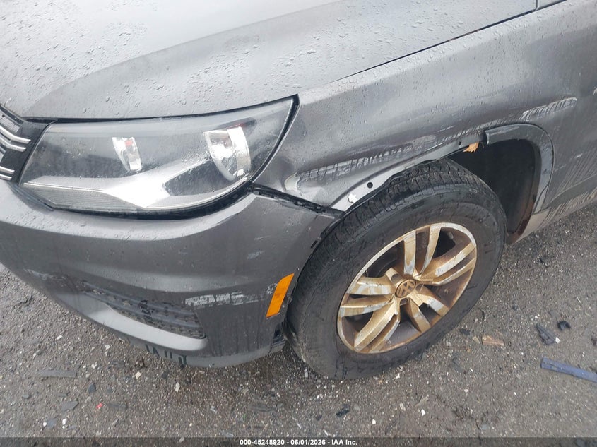 2015 Volkswagen Tiguan VIN WVGAV7AX0FW597288 IAAI salvage auction — LEFT FRONT, Salvage (Massachusetts), sold $425 on 2026-07-24 (photo 6)