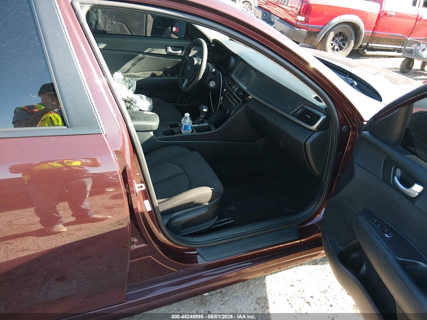 2018 Kia Optima VIN 5XXGT4L36JG229527 IAAI salvage auction — FRONT END, Salvage Title, sold $1,600 on 2026-07-09 (photo 5)
