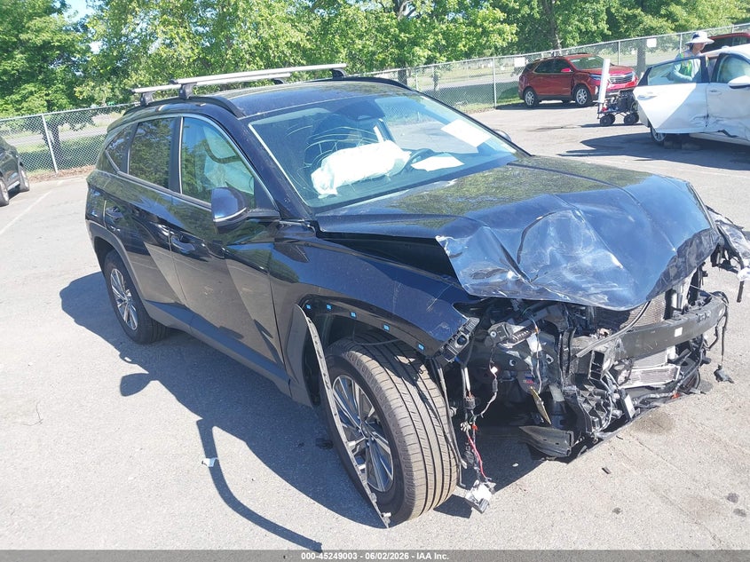 2022 Hyundai Tucson VIN KM8JBCA1XNU024583 IAAI salvage auction — FRONT END, Salvage Title, sold $4,100 on 2026-07-27 (photo 1)