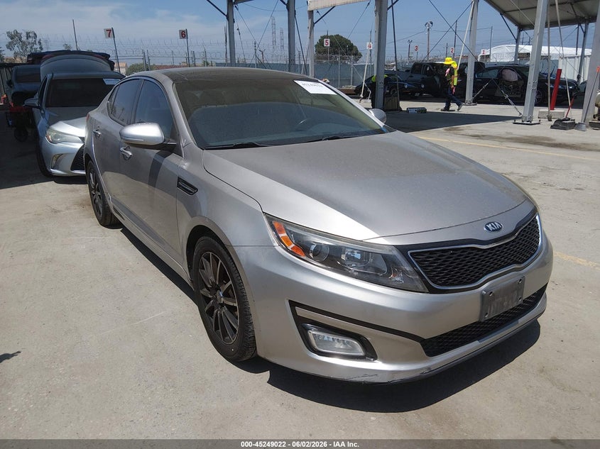 2015 Kia Optima VIN 5XXGN4A71FG416097 IAAI salvage auction — REAR END, Salvage Title, sold $1,200 on 2026-07-13 (photo 1)