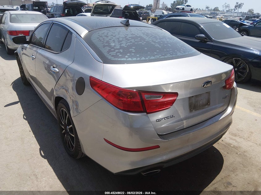 2015 Kia Optima VIN 5XXGN4A71FG416097 IAAI salvage auction — REAR END, Salvage Title, sold $1,200 on 2026-07-13 (photo 3)