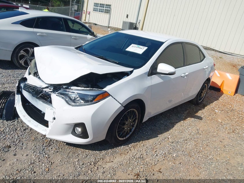 2015 Toyota Corolla VIN 5YFBURHE7FP271511 IAAI salvage auction — FRONT END, Salvage (Mississippi), sold $575 on 2026-07-24 (photo 2)