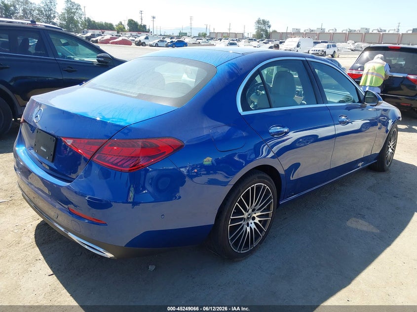 2024 Mercedes-benz C class VIN W1KAF4GB1RR185434 IAAI salvage auction — FRONT END, Salvage (California), sold $14,500 on 2026-07-22 (photo 4)