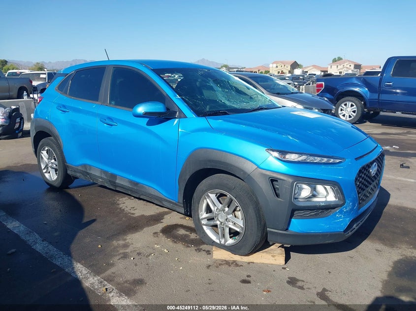 2020 Hyundai Kona VIN KM8K12AA3LU552030 IAAI salvage auction — LEFT SIDE, Salvage Title, sold $3,550 on 2026-07-07 (photo 1)