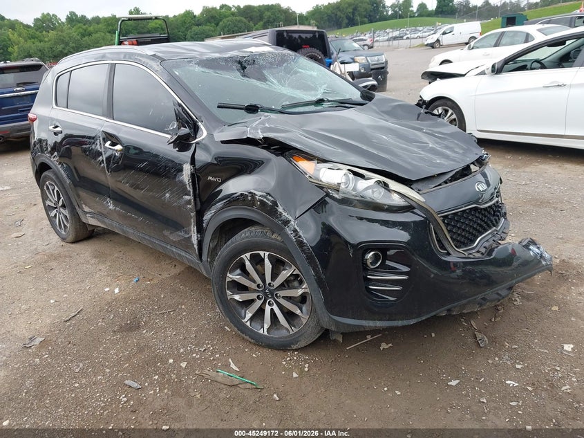 2019 Kia Sportage VIN KNDPNCAC2K7604007 IAAI salvage auction — ROLLOVER, Salvage Title, sold $1,000 on 2026-07-22 (photo 1)