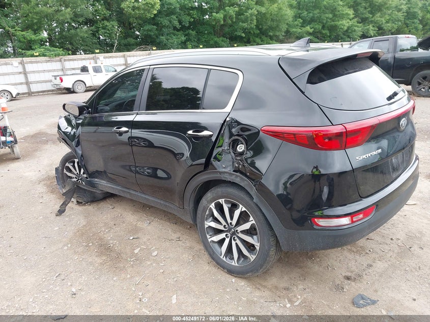 2019 Kia Sportage VIN KNDPNCAC2K7604007 IAAI salvage auction — ROLLOVER, Salvage Title, sold $1,000 on 2026-07-22 (photo 3)