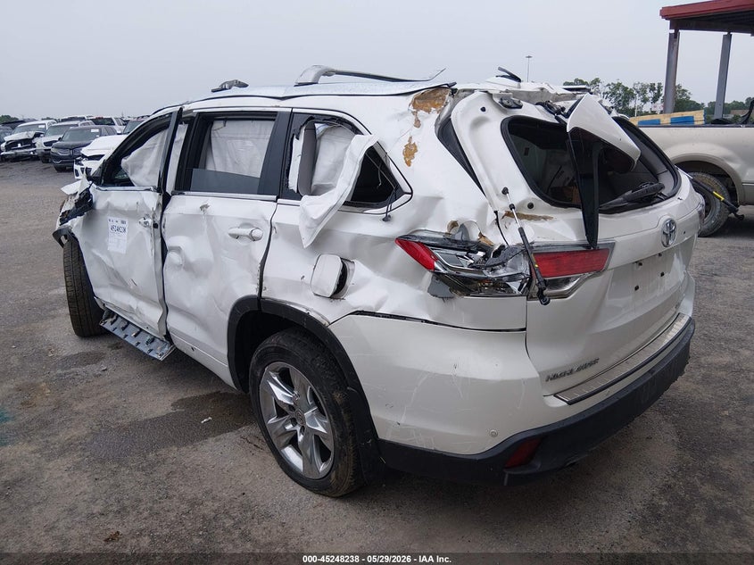 2015 Toyota Highlander VIN 5TDDKRFH1FS179958 IAAI salvage auction — FRONT & REAR, Salvage Title, sold $1,150 on 2026-07-23 (photo 3)