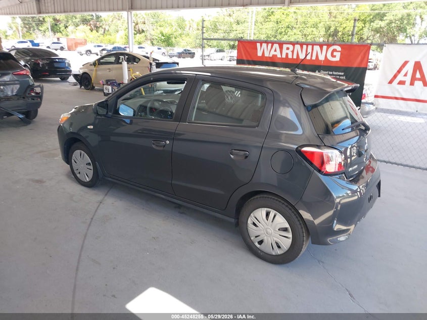 2024 Mitsubishi Mirage VIN ML32AUHJ7RH002579 IAAI salvage auction — RIGHT REAR, Salvage Title, sold $2,950 on 2026-07-15 (photo 3)