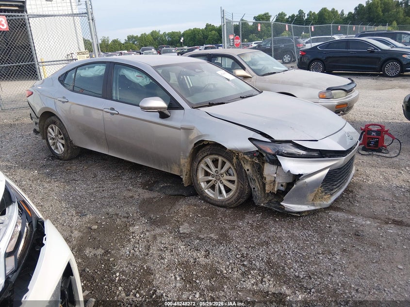 2025 Toyota Camry VIN 4T1DAACK9SU202201 IAAI salvage auction — FRONT & REAR, Salvage (Kentucky), sold $11,000 on 2026-07-31 (photo 1)