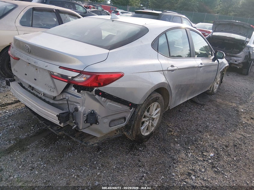 2025 Toyota Camry VIN 4T1DAACK9SU202201 IAAI salvage auction — FRONT & REAR, Salvage (Kentucky), sold $11,000 on 2026-07-31 (photo 4)