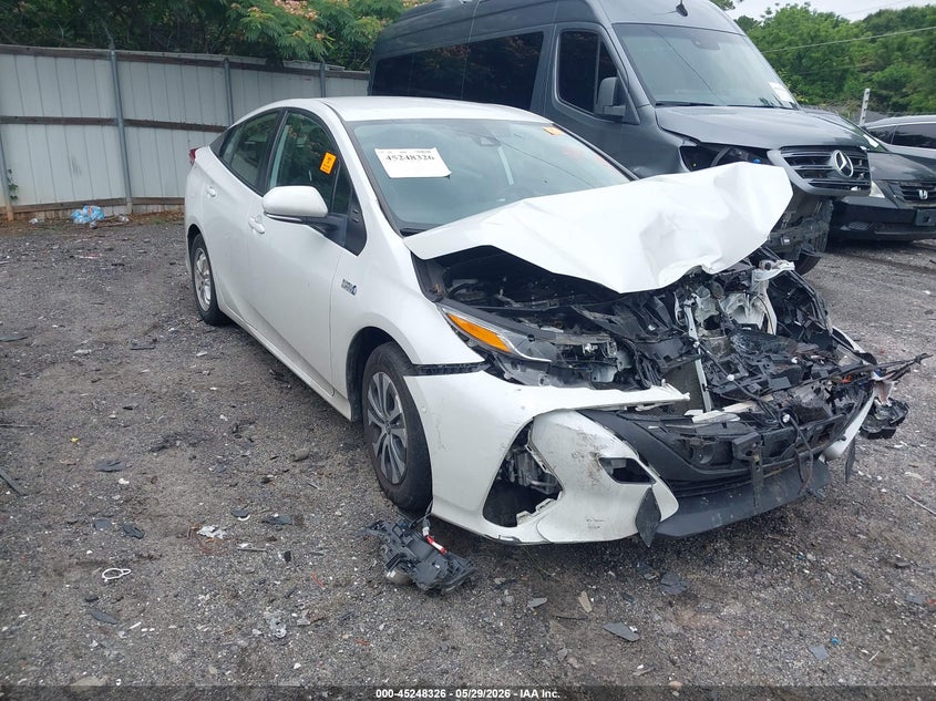 2021 Toyota Prius VIN JTDKAMFP1M3165495 IAAI salvage auction — BIO HAZARD, Salvage Title, sold $3,650 on 2026-07-29 (photo 1)