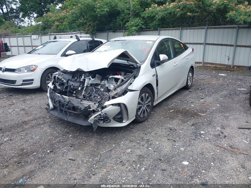 2021 Toyota Prius VIN JTDKAMFP1M3165495 IAAI salvage auction — BIO HAZARD, Salvage Title, sold $3,650 on 2026-07-29 (photo 2)