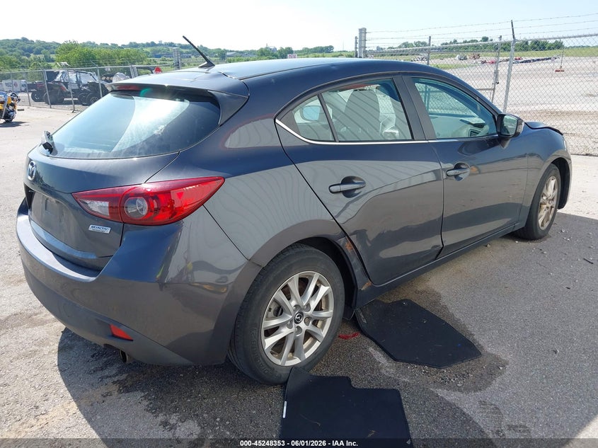 2015 Mazda 3 VIN 3MZBM1L71FM214512 IAAI salvage auction — LEFT FRONT, Salvage Title, sold $550 on 2026-07-23 (photo 4)