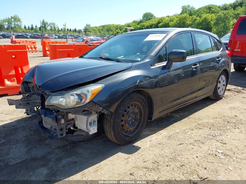 2012 Subaru Impreza VIN JF1GPAA6XCH247010 IAAI salvage auction — RIGHT SIDE, Salvage Title, sold $500 on 2026-07-15 (photo 2)